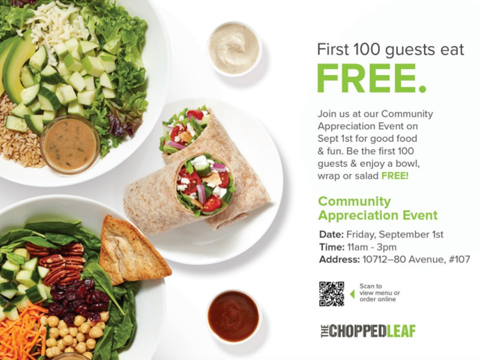 Chopped Leaf Community Appreciation Event | City of Grande Prairie