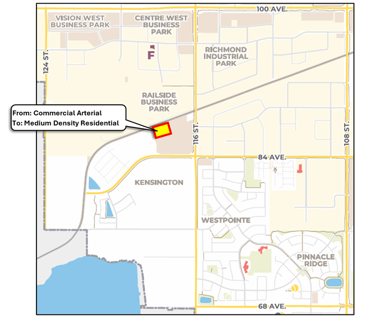 map of changes