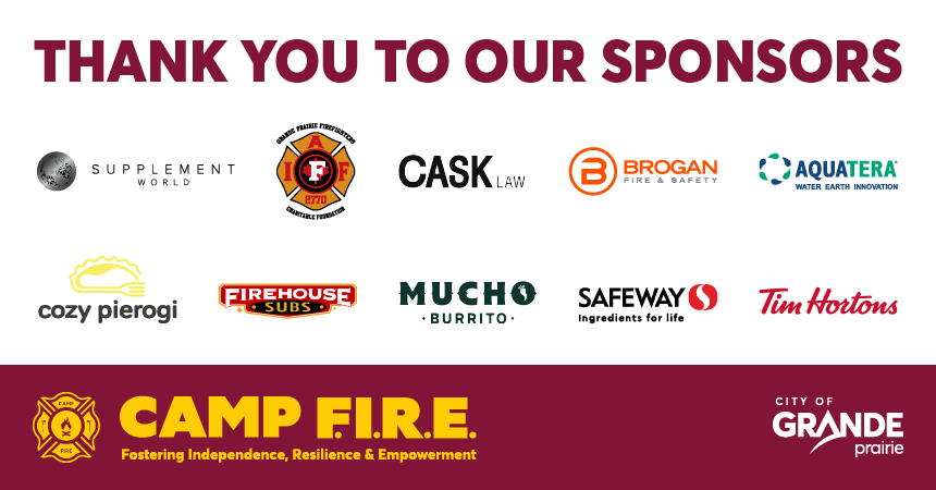 Sponsors for Camp FIRE