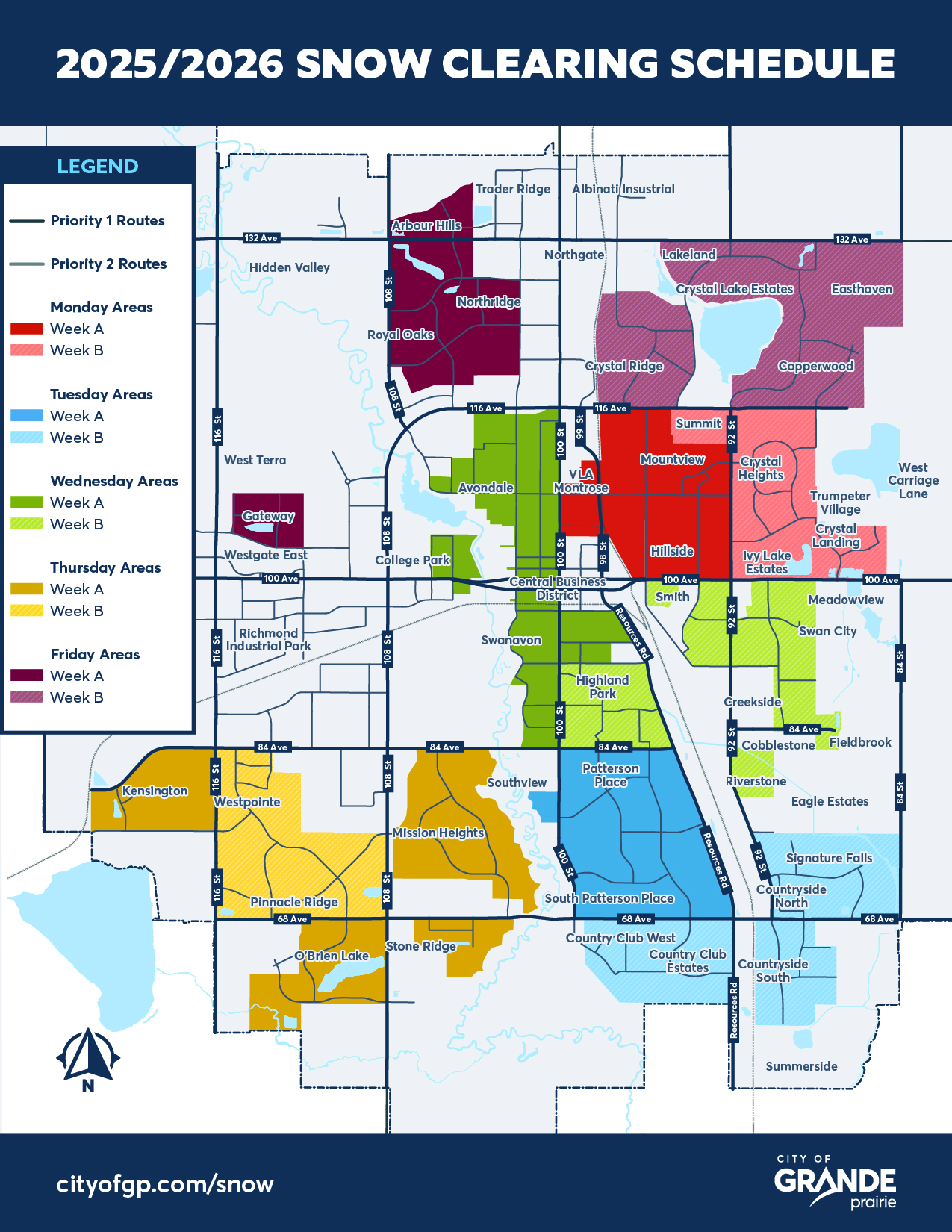 2026 Residential Snow Clearing Map