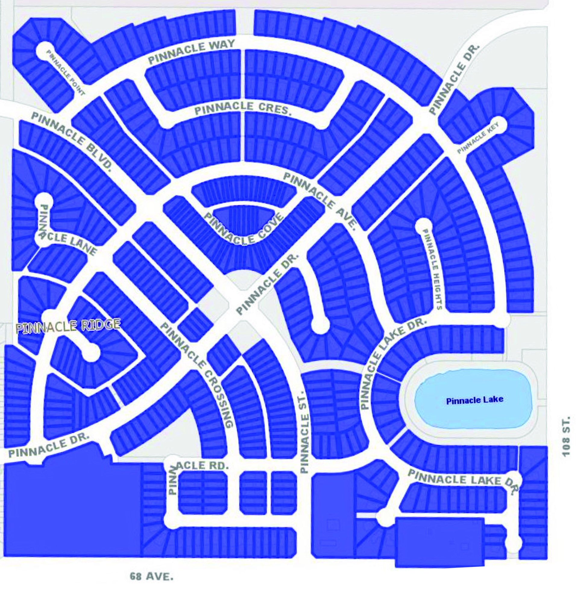 Pinnacle Ridge Water Feature Levy Map