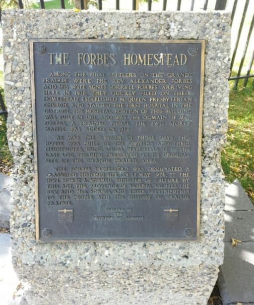 Forbes Homestead Plaque