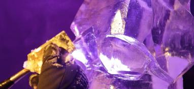 Ice Carving at Grande North Winter Festival