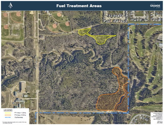 Vegetation Management Fuel Treatment Areas Map 2025