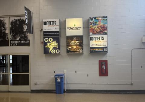 Lobby Backlits for advertising at Bonnetts Energy Centre