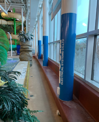 Pillar WRap Ads at eastlink centre